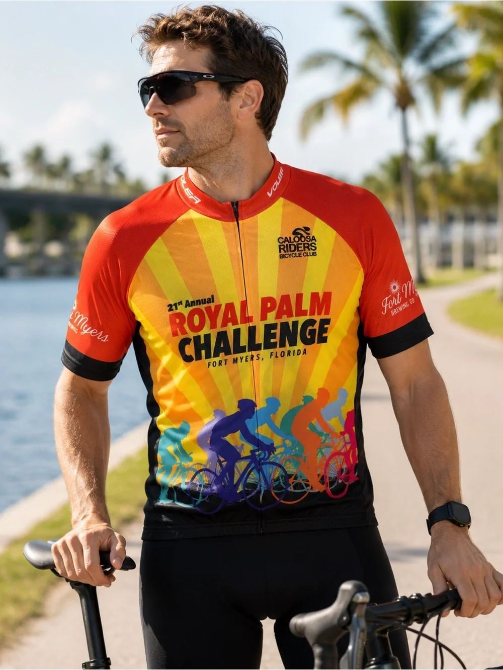 Voler Royal Palm Challenge Cycling Jersey Men’s 2XL Fort Myers USA Bike Club